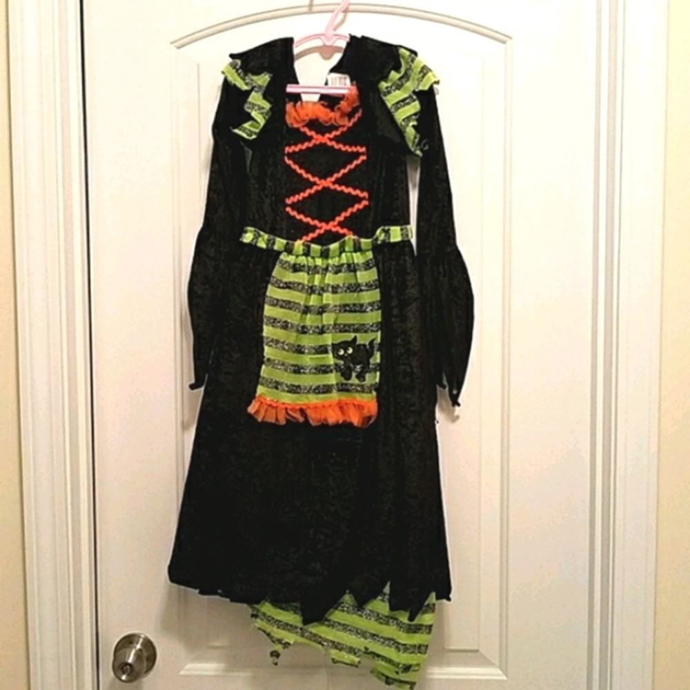 kids Halloween Witch Costume & Hat